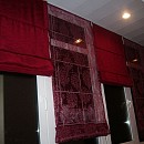 Римские шторы16 комбинированные органза красный