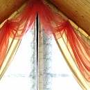 Декоративные тюли для мансарды в деревянный дом